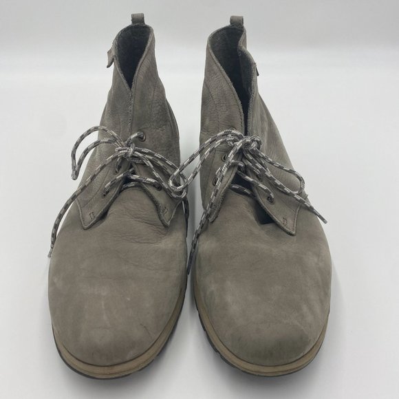Columbia Men\'s Three Passes Desert Soft Leather Ankle Boot Shoes Gray Size 13